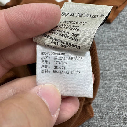 Hermes Color Block Short Sleeve Sweater-zp