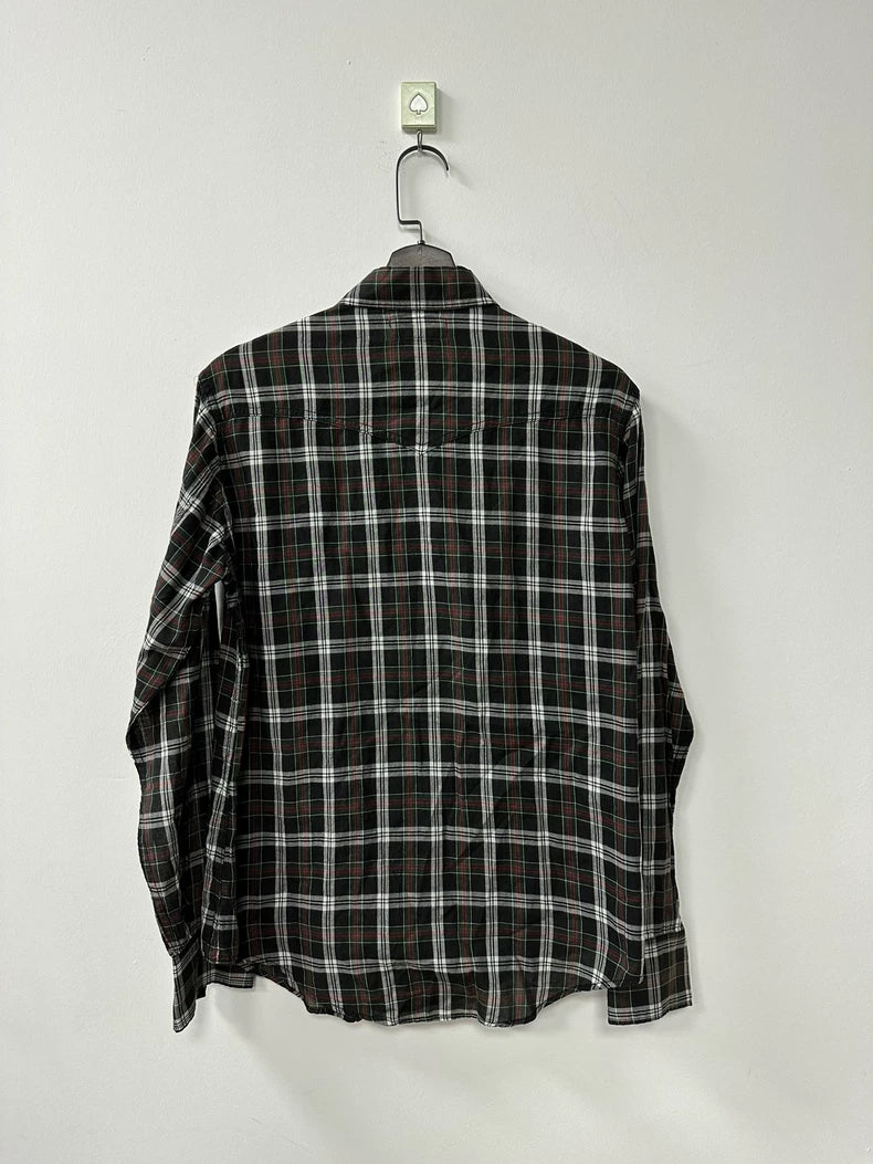 Saint Laurent SLP Checkered Long Sleeve Shirt