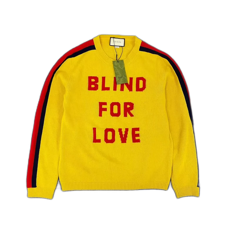 Gucci Yellow Striped Knit Sweater