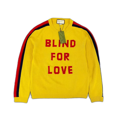 Gucci Yellow Striped Knit Sweater