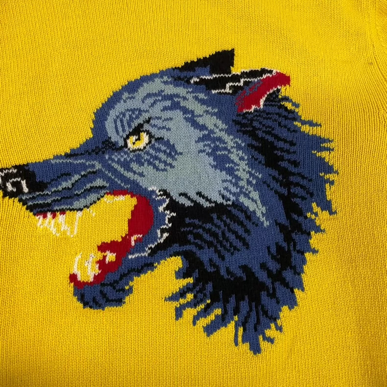 Gucci Yellow Striped Knit Sweater