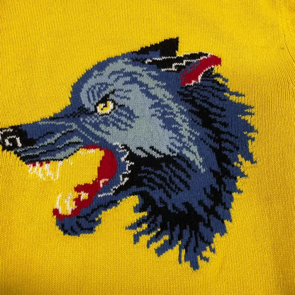 Gucci Yellow Striped Knit Sweater