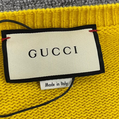 Gucci Yellow Striped Knit Sweater