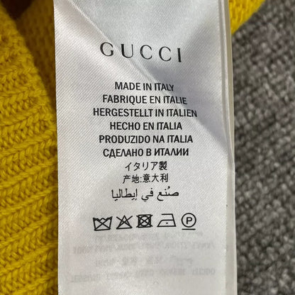 Gucci Yellow Striped Knit Sweater