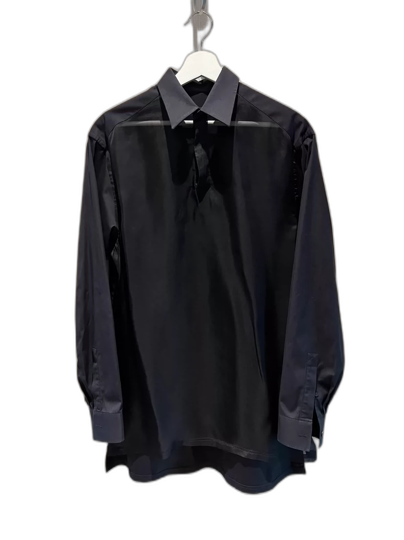 Givenchy Silk Blend Polo Collar Shirt