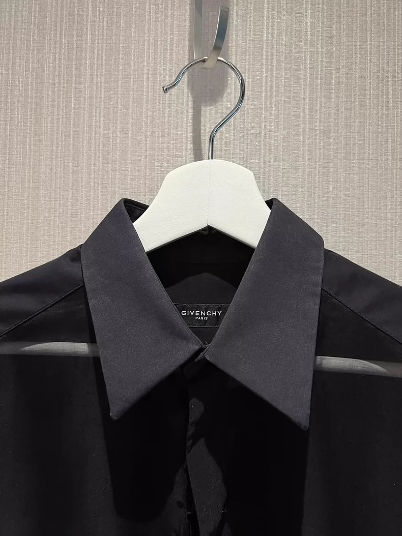 Givenchy Silk Blend Polo Collar Shirt