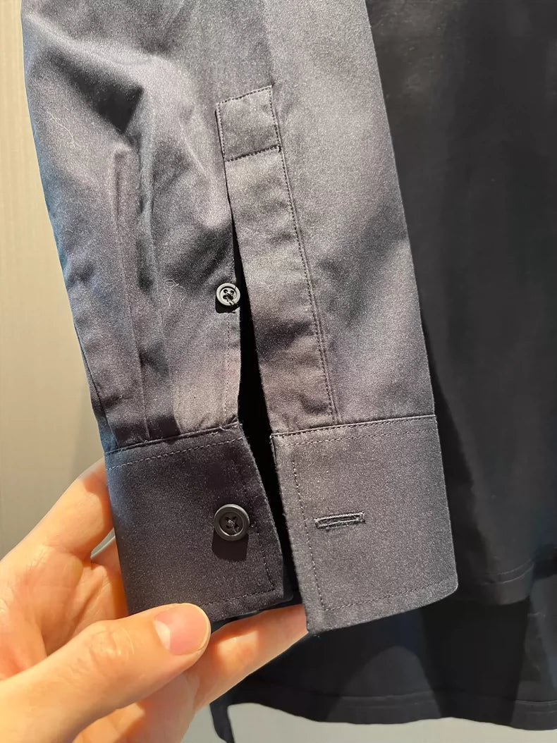 Givenchy Silk Blend Polo Collar Shirt