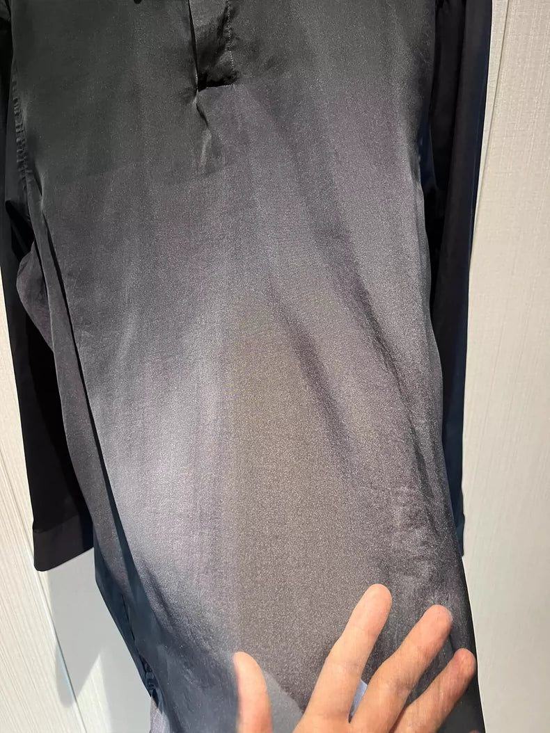 Givenchy Silk Blend Polo Collar Shirt