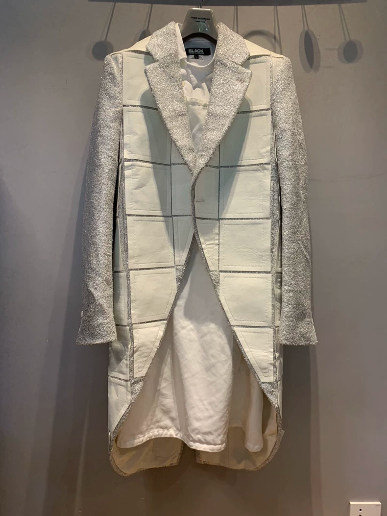 Comme des Garçons White Tailcoat Coat