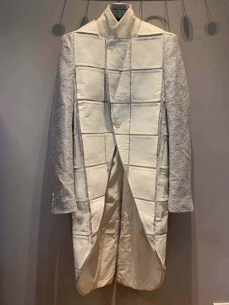 Comme des Garçons White Tailcoat Coat