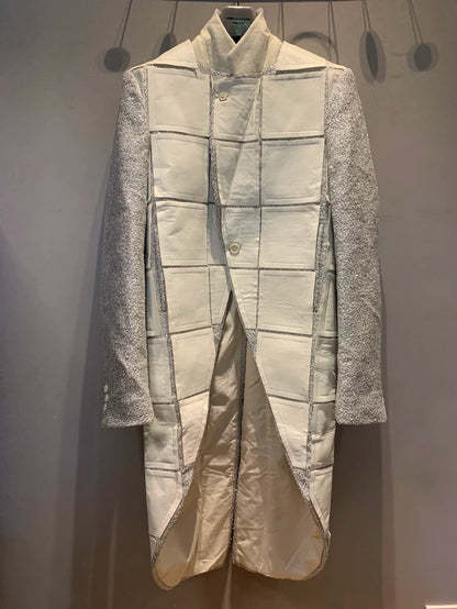 Comme des Garçons White Tailcoat Coat