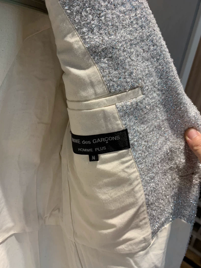 Comme des Garçons White Tailcoat Coat