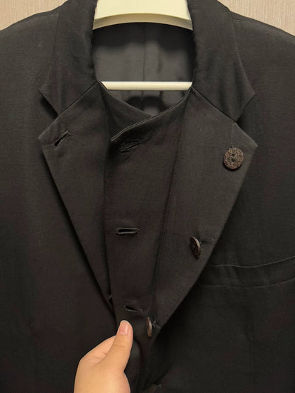 Yohji Yamamoto Black Suit Jacket