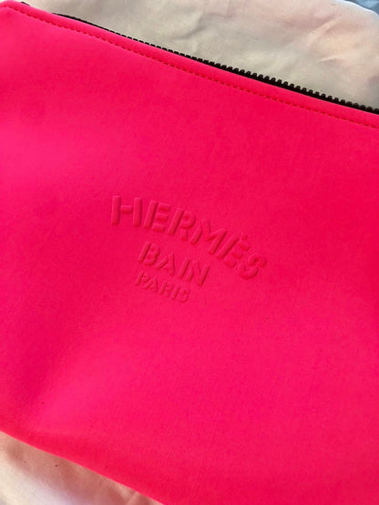 Hermes Bright Pink Clutch Bag
