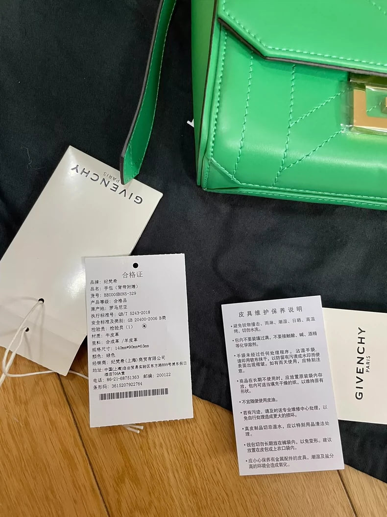 Givenchy Green Leather Handbag