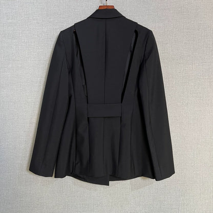Givenchy Black Lock Button Jacket