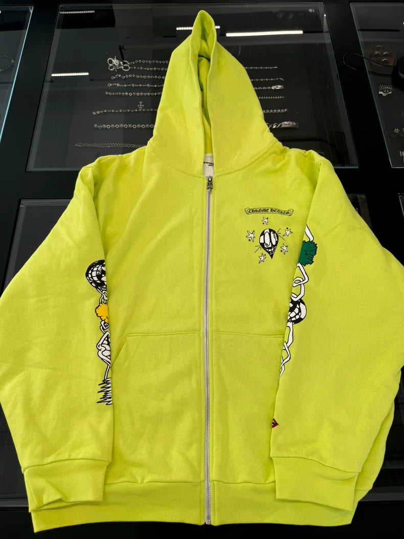 Chrome Hearts Matty Fluorescent Green Hoodie-yf
