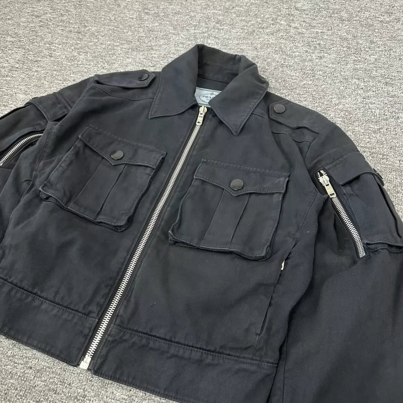 Prada Dual Pocket Functional Zip Jacket
