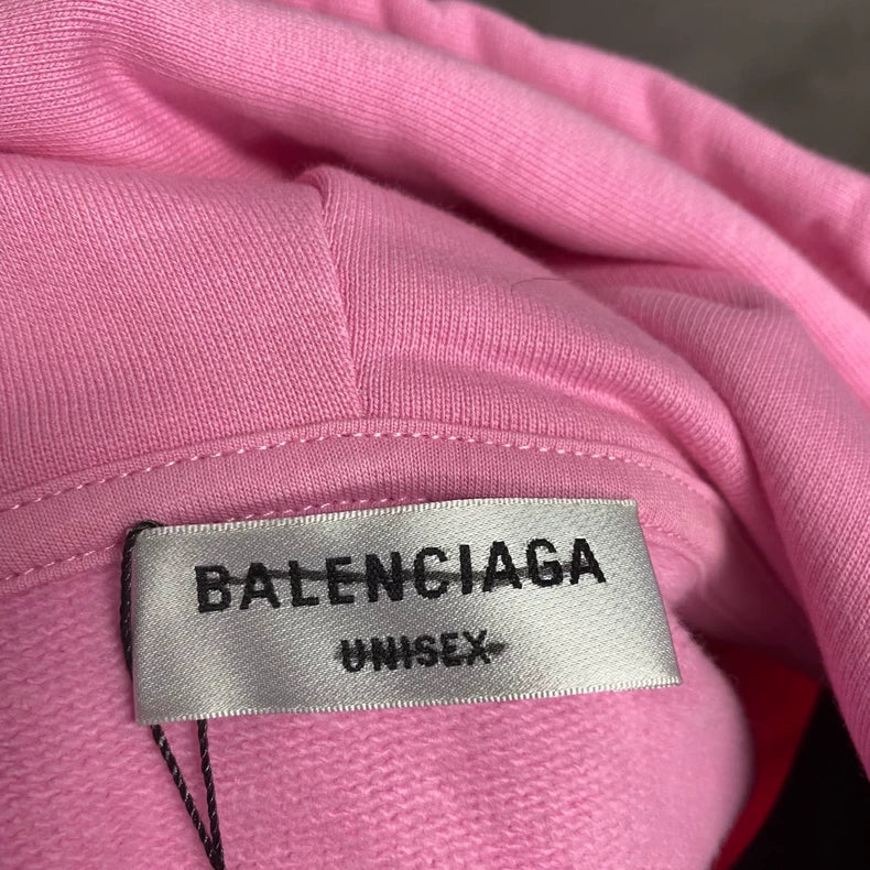 Pink Logo Sweatshirt with Rhinestones