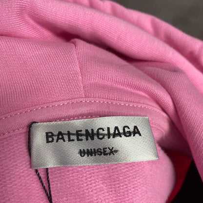 Pink Logo Sweatshirt with Rhinestones