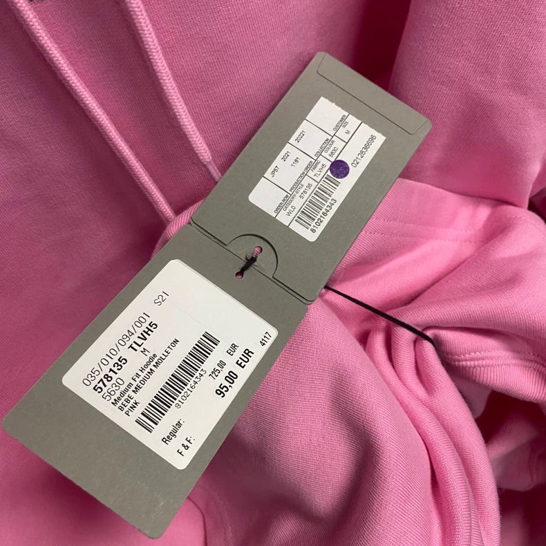 Pink Logo Sweatshirt with Rhinestones