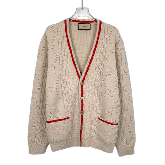 Gucci V-neck Logo Knit Sweater