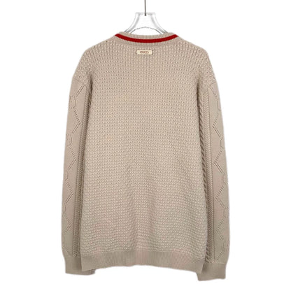 Gucci V-neck Logo Knit Sweater