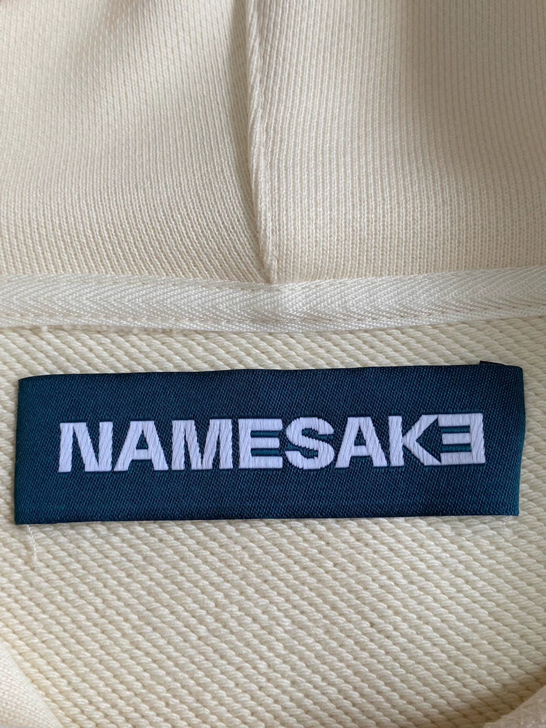 Namesake Cream Embroidered Hoodie Sweatshirt-zp