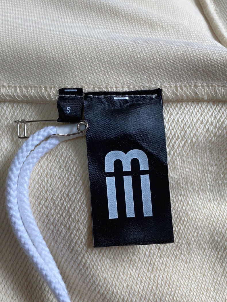 Namesake Cream Embroidered Hoodie Sweatshirt-zp