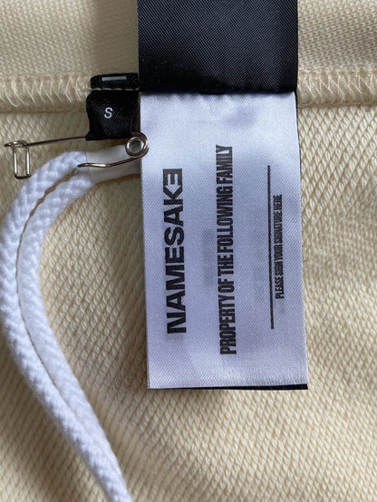 Namesake Cream Embroidered Hoodie Sweatshirt-zp