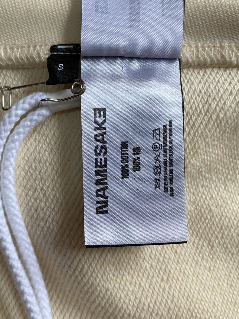 Namesake Cream Embroidered Hoodie Sweatshirt-zp