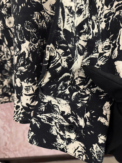 Saint Laurent Floral Silk Shirt for Women