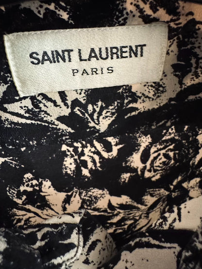 Saint Laurent Floral Silk Shirt for Women