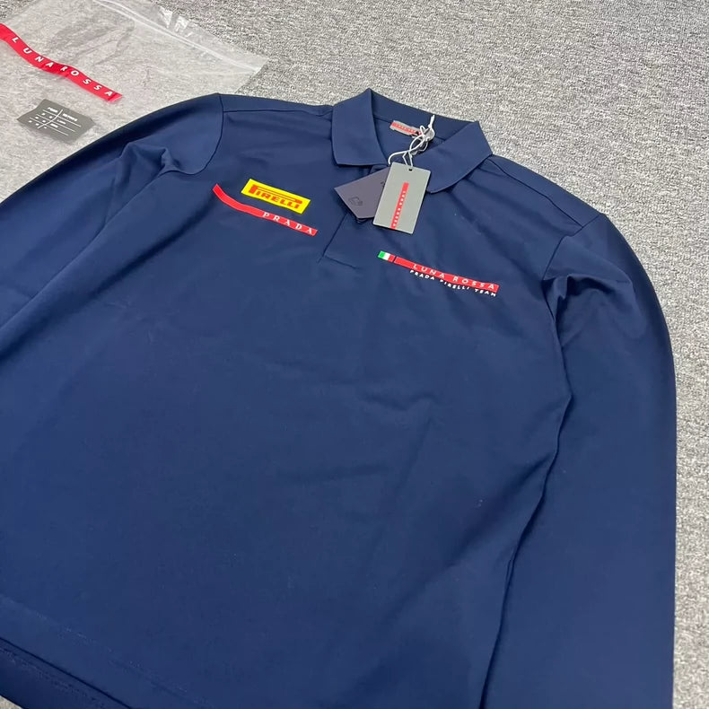 Prada Long Sleeve Polo Shirt