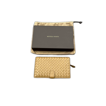 Bottega Veneta Woven Wallet in Brown