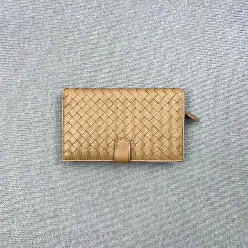Bottega Veneta Woven Wallet in Brown