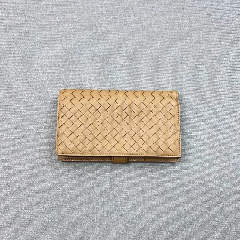 Bottega Veneta Woven Wallet in Brown