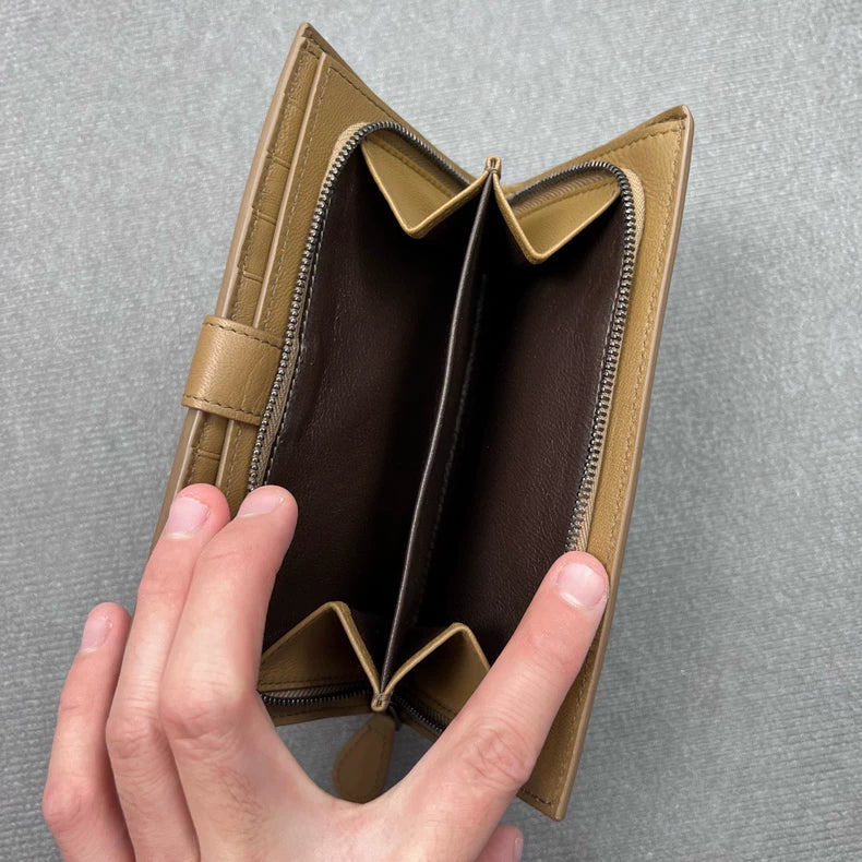 Bottega Veneta Woven Wallet in Brown