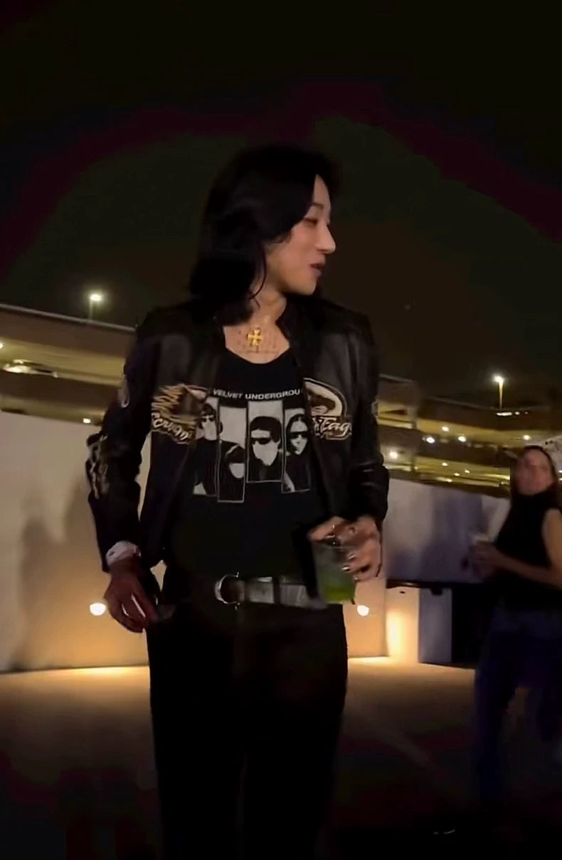 Saint Laurent Cracked Texture Belt Size 85