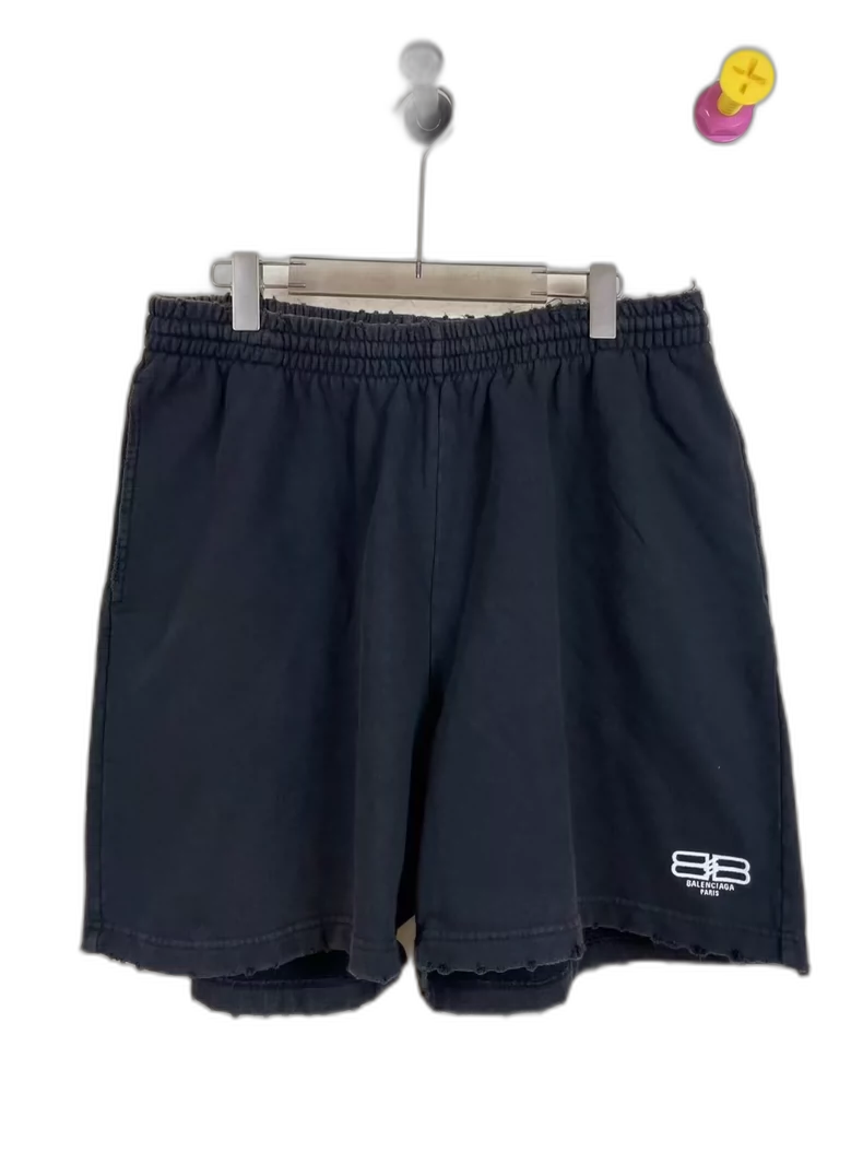Balenciaga Black Lock Buckle Shorts