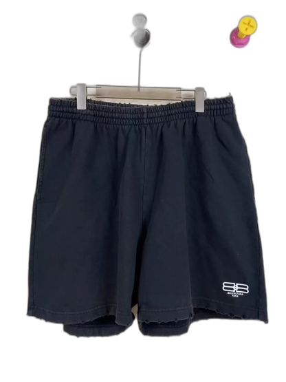 Balenciaga Black Lock Buckle Shorts