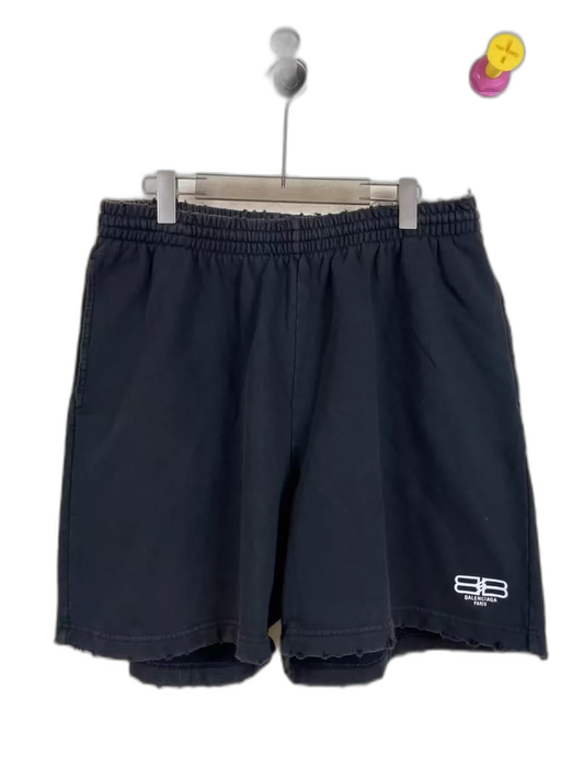 Balenciaga Black Lock Buckle Shorts