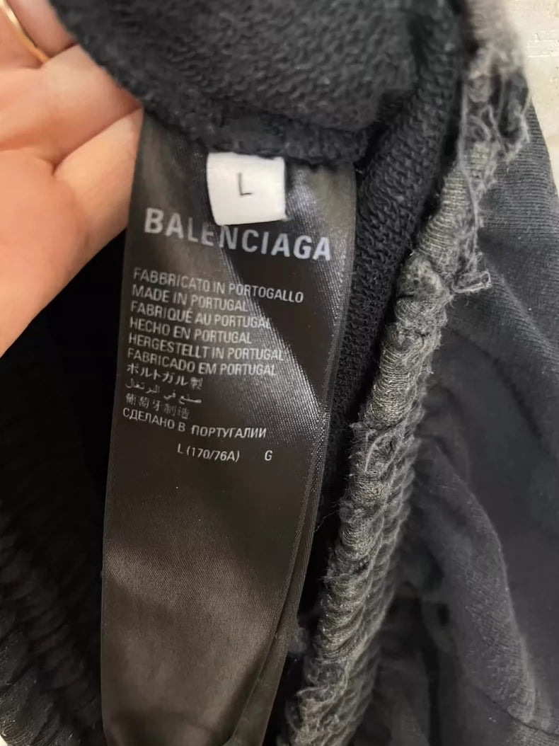 Balenciaga Black Lock Buckle Shorts