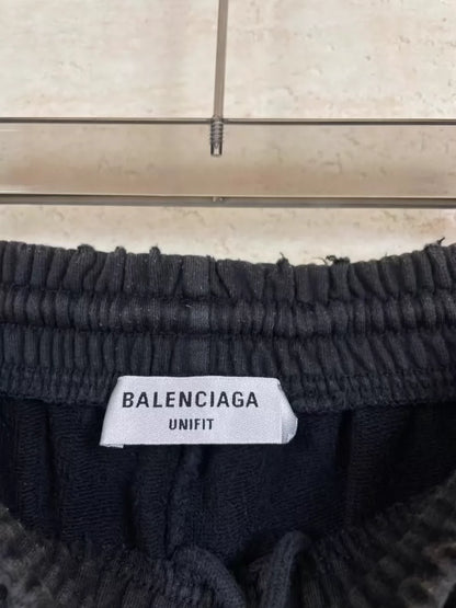 Balenciaga Black Lock Buckle Shorts