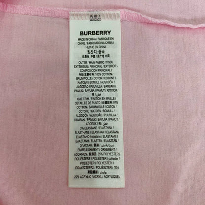 Pink Cotton T-Shirt with Logo