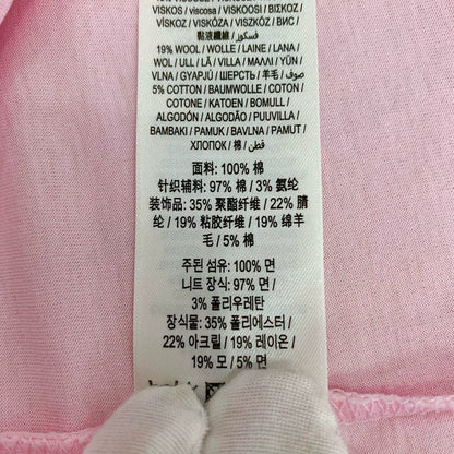 Pink Cotton T-Shirt with Logo