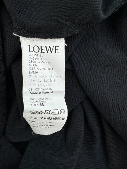 LOEWE Black Dove Print Short-Sleeve Top