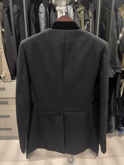 Saint Laurent Black Military Style Jacket