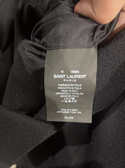 Saint Laurent Black Military Style Jacket