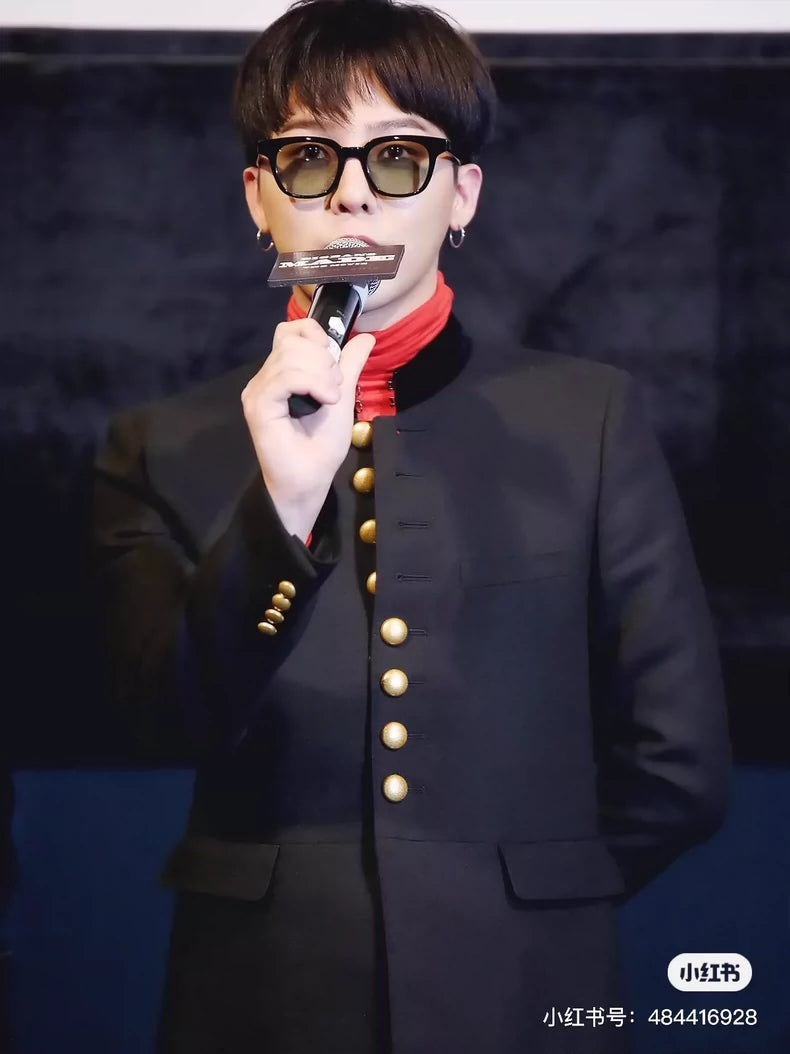 Saint Laurent Black Military Style Jacket